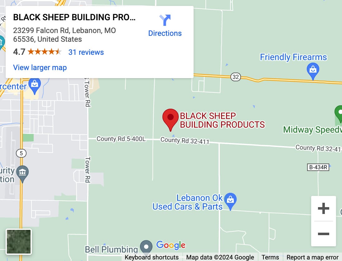 black sheep map